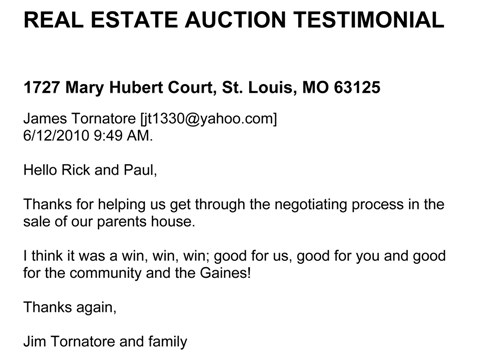 father time auctions in st. louis, rick bauer in st. louis MO, richard kloeckener in southern IL, online bidding auctions